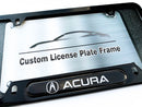 Black powder coated license plate frame