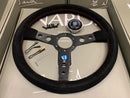 Deep dish quick release steering wheel