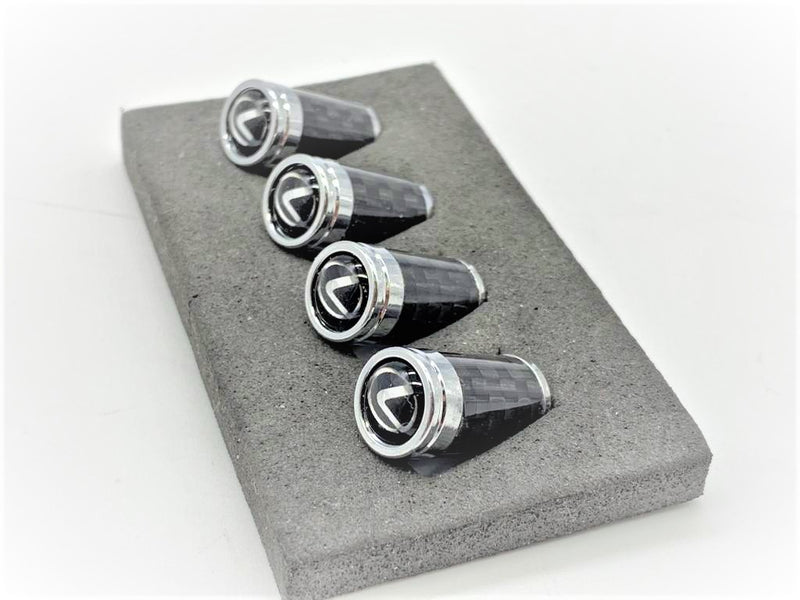 Black Carbon fiber Aluminum Tire cap