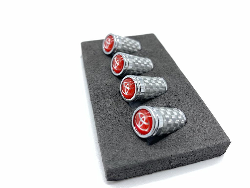 Silver Carbon fiber Aluminum Tire cap