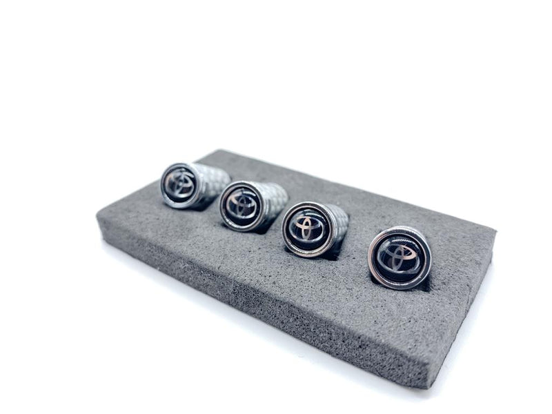 Silver Carbon fiber Aluminum Tire cap