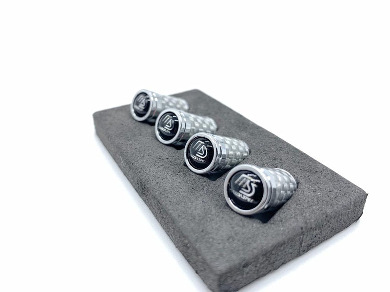 Silver Carbon fiber Aluminum Tire cap