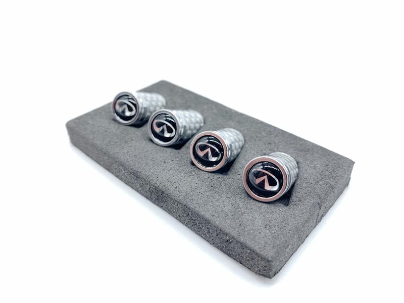 Silver Carbon fiber Aluminum Tire cap