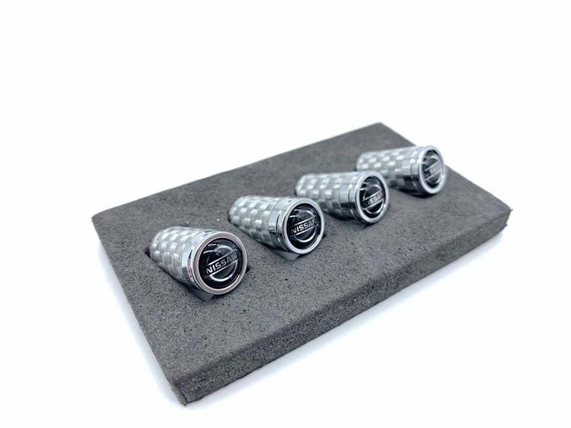 Silver Carbon fiber Aluminum Tire cap