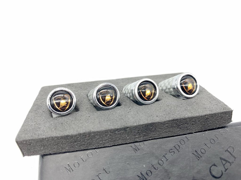 Silver Carbon fiber Aluminum Tire cap