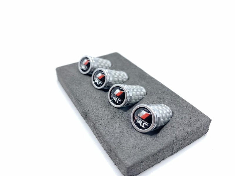 Silver Carbon fiber Aluminum Tire cap