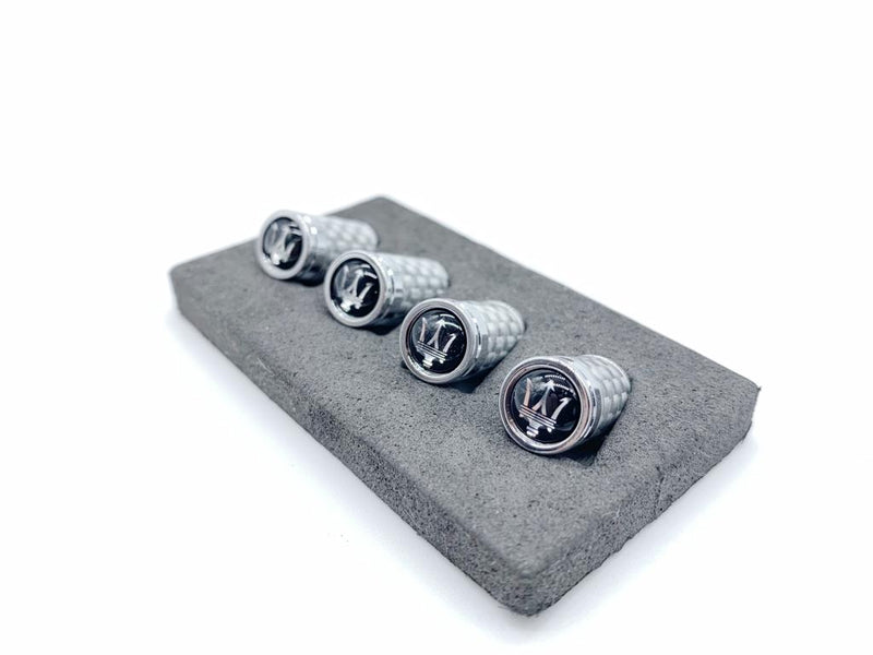 Silver Carbon fiber Aluminum Tire cap