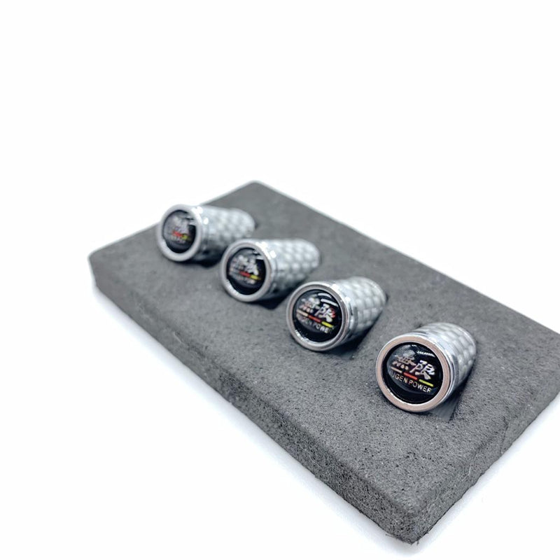 Silver Carbon fiber Aluminum Tire cap
