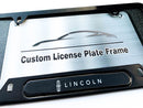 Black powder coated license plate frame