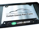 Black powder coated license plate frame