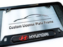 Black powder coated license plate frame