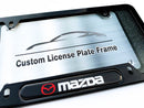 Black powder coated license plate frame
