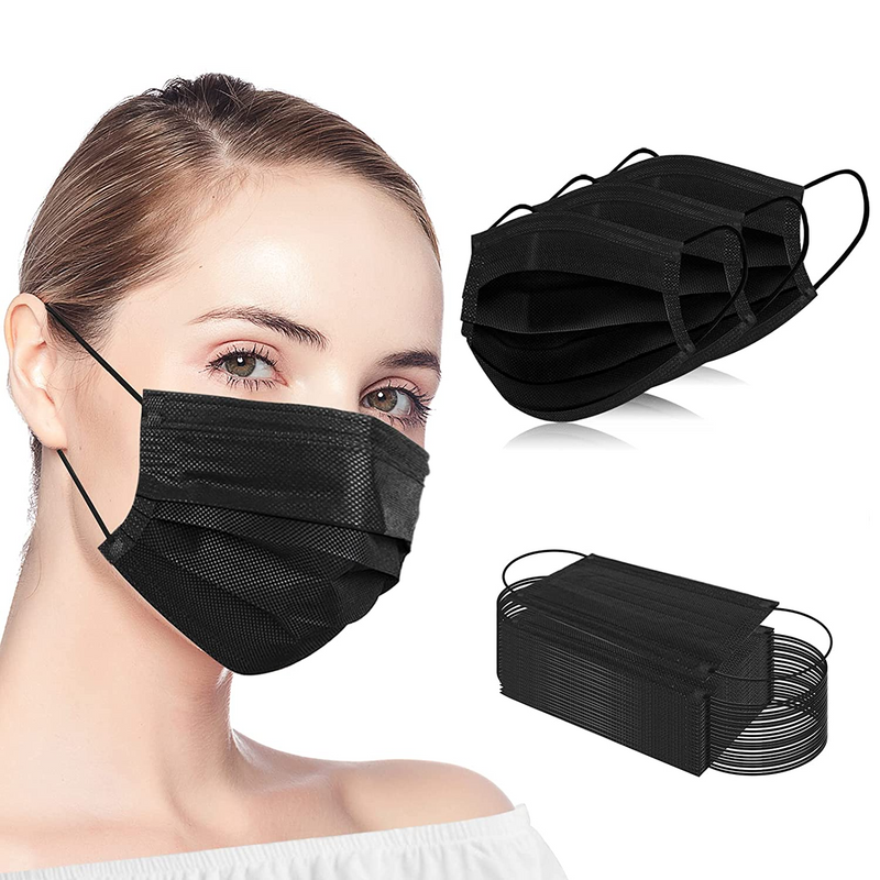 ASTM 3 Medical 3ply Mask, Black, Box of 50 – MADE IN CANADA (Level 3)