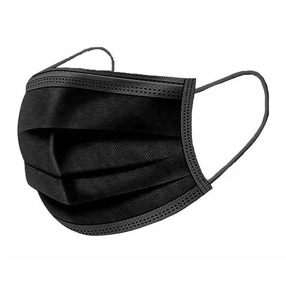 ASTM 3 Medical 3ply Mask, Black, Box of 50 – MADE IN CANADA (Level 3)