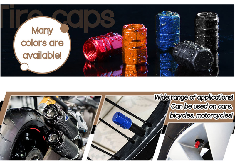 Aluminum Color Tire Caps